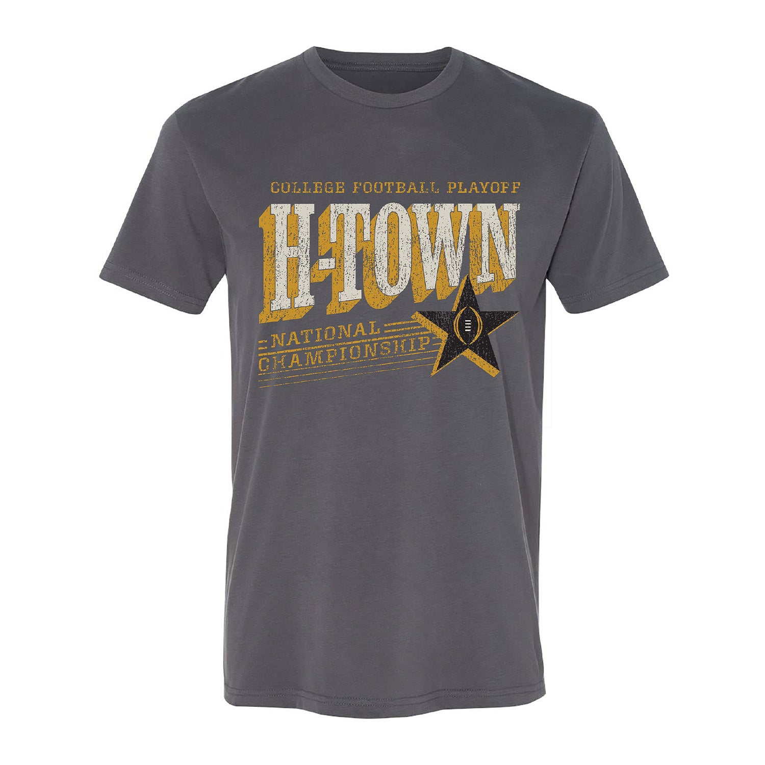College Football Playoff 2024 National Championship Game H-Town Grey T