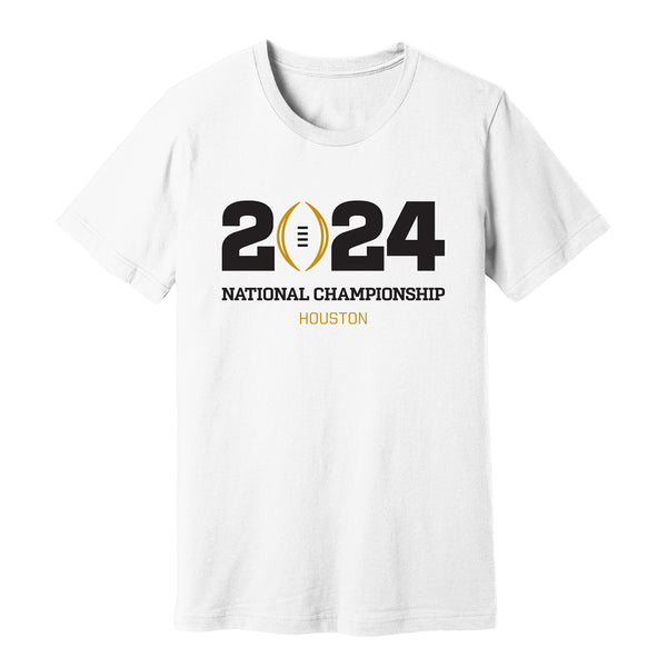 College Football Playoff 2024 National Championship Game White T-Shirt - Front View