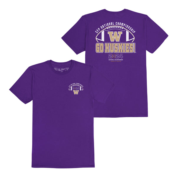 College Football Playoff 2024 National Championship Game Washington Team Slogan T-Shirt