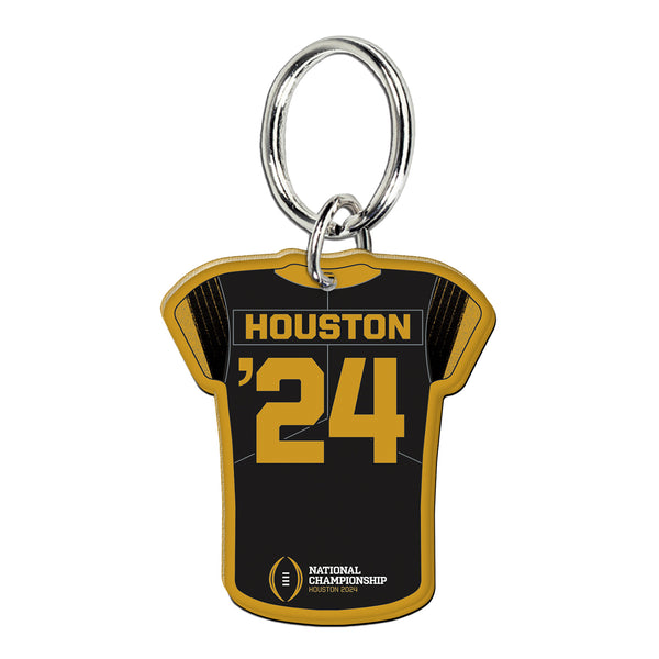 College Football Playoff 2024 National Championship Game Black Jersey Keychain