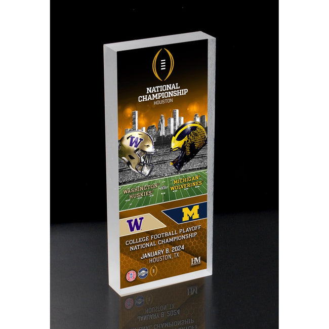 College Football Playoff 2024 National Championship Game Head to Head 3D  Block Art