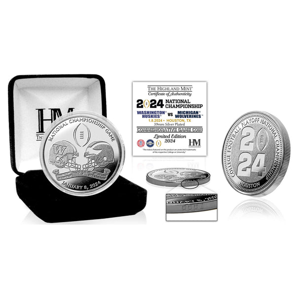 College Football Playoff 2024 National Championship Game Head to Head Silver Coin