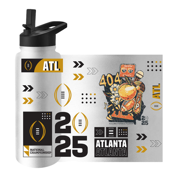 College Football Playoff National Championship Game Native 34oz Water Bottle - Front View