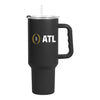 College Football Playoff 2025 National Championship Game 40oz Stainless Black Tumbler - Front View