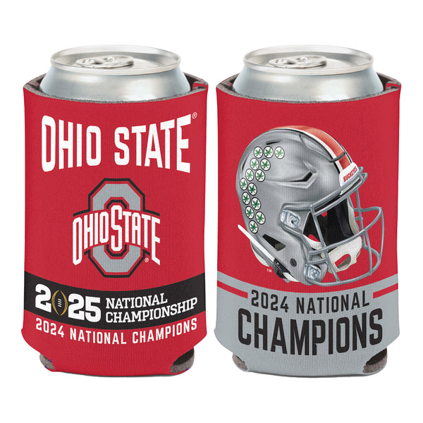 College Football Playoff 2025 National Champions Ohio State Coozie - Front View