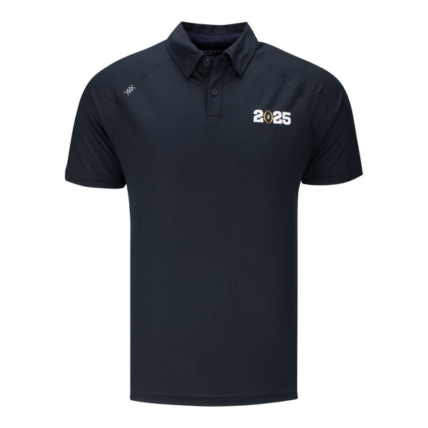 College Football Playoff 2025 National Championship Game Rhone Delta Pique Black Polo