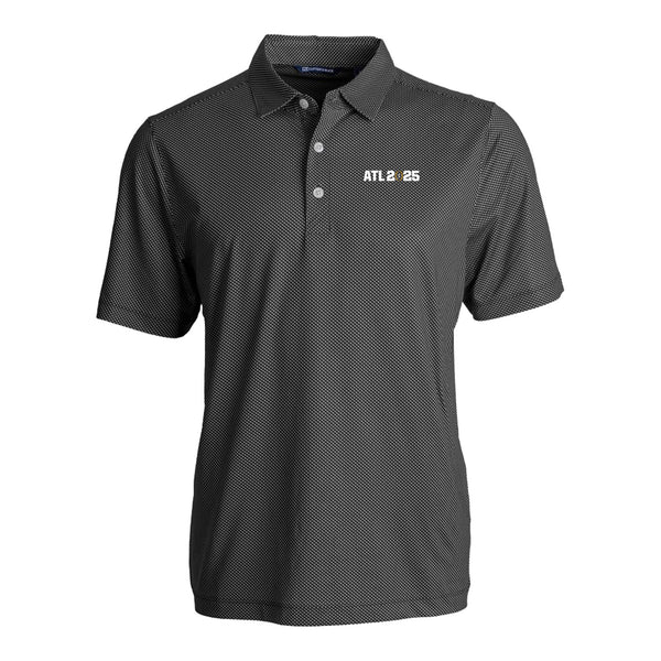 College Football Playoff 2025 Cutter & Buck Pike Eco Symmetry Print Stretch Recycled Polo - Front View