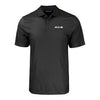 College Football Playoffs 2025 Cutter & Buck Pike Eco Pebble Print Stretch Recycled Black Polo