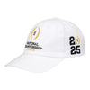 College Football Playoffs 2025 National Championship Game White Unstructured Adjustable Hat