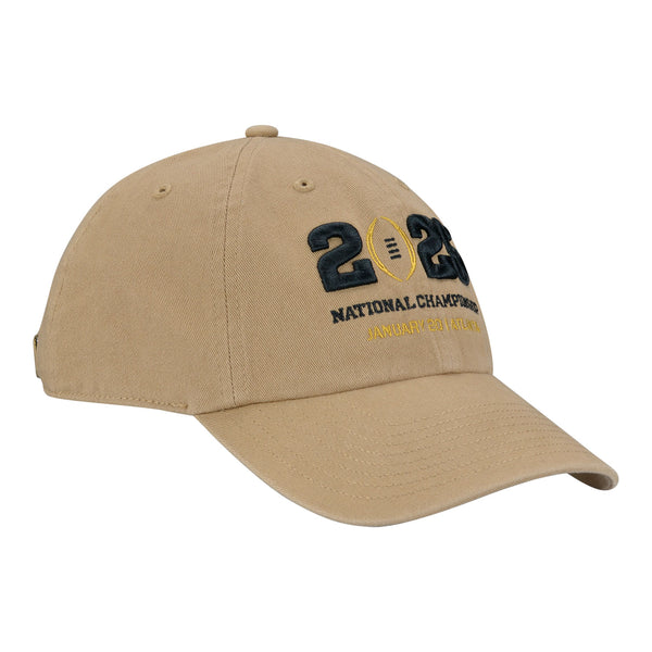 College Football Playoff 47 Brand Cleanup Tan Hat - Front Right View