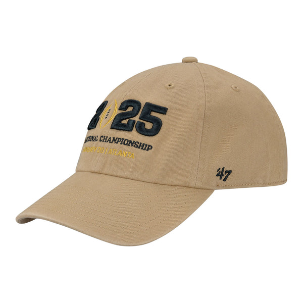 College Football Playoff 47 Brand Cleanup Tan Hat - Front Left View