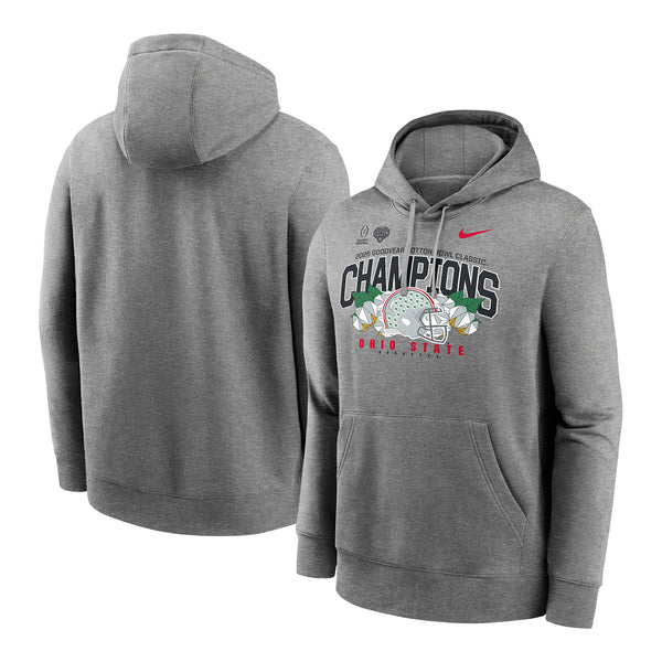 College Football Playoff 2025 Nike Ohio State Goodyear Cotton Bowl Champions Sweatshirt - Front & Back View