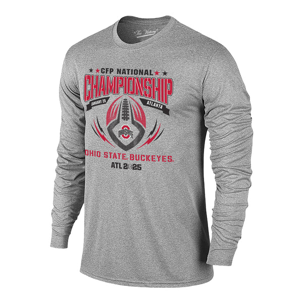 College Football Playoff 2025 National Championship Game Ohio State Football Long Sleeve T-Shirt - Front View