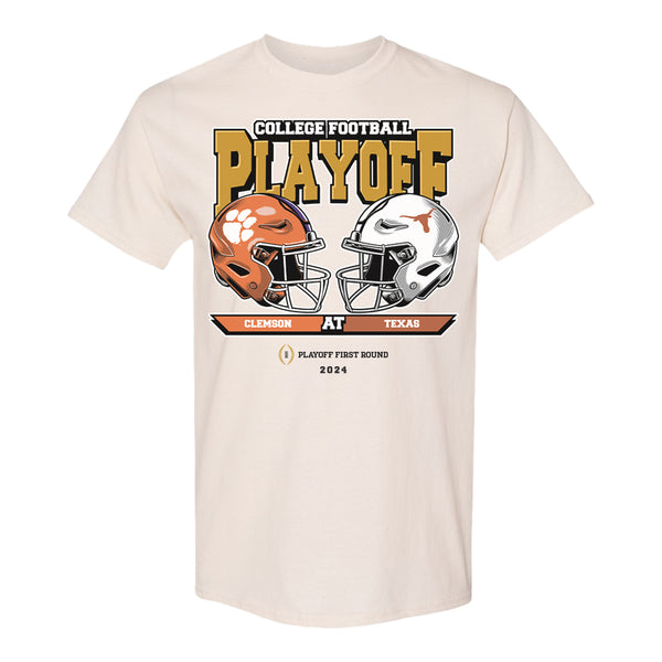 College Football Playoff 2025 Clemson at Texas First Round Head-To-Head T-Shirt