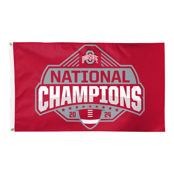 College Football Playoff 2025 National Champions Ohio State 3X5 Flag - Front View