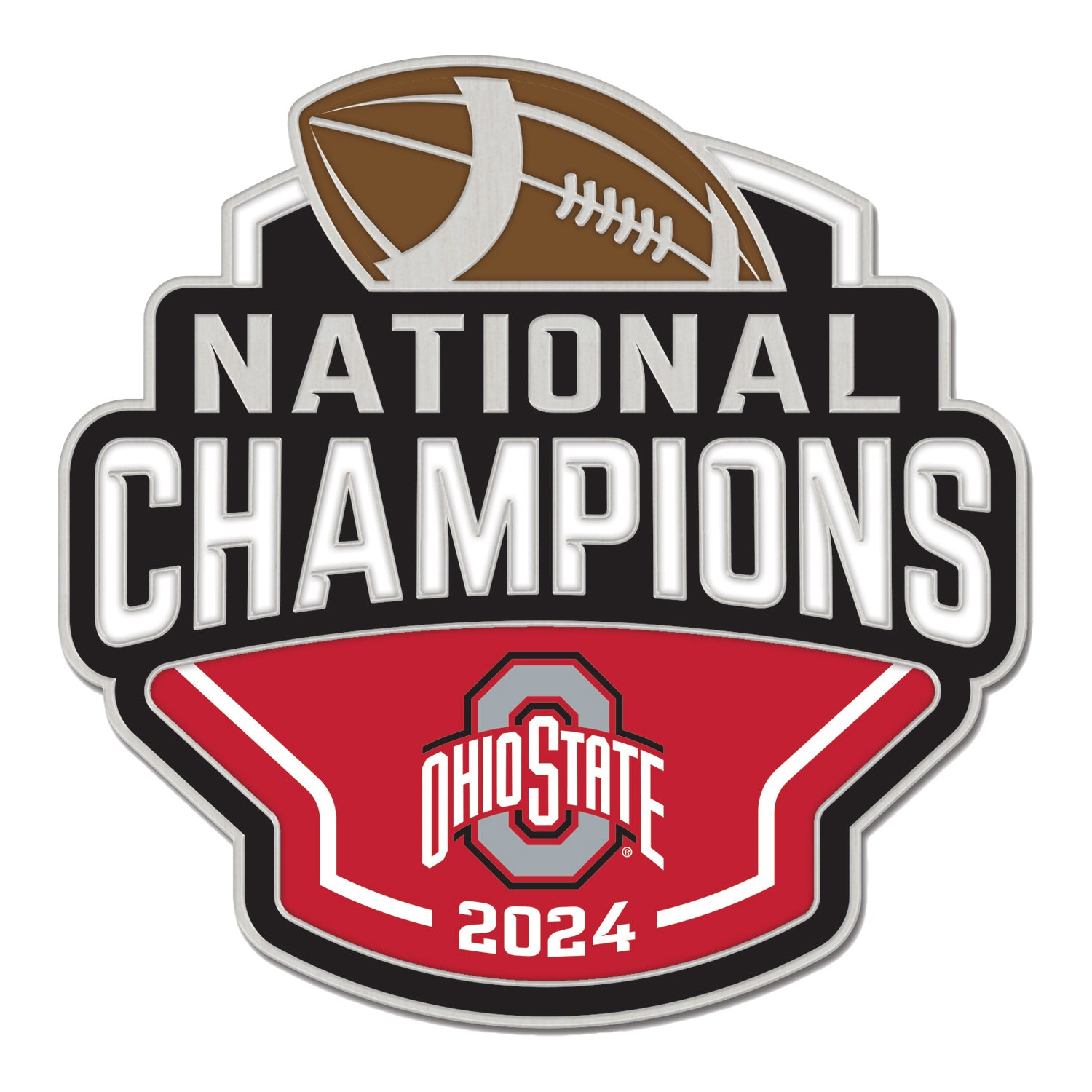 College Football Playoff 2025 National Champions Ohio State Hatpin