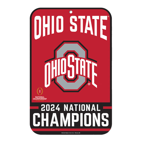 College Football Playoff 2025 National Champions Ohio State 11X17 Sign - Front View