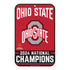 College Football Playoff 2025 National Champions Ohio State 11X17 Sign - Front View