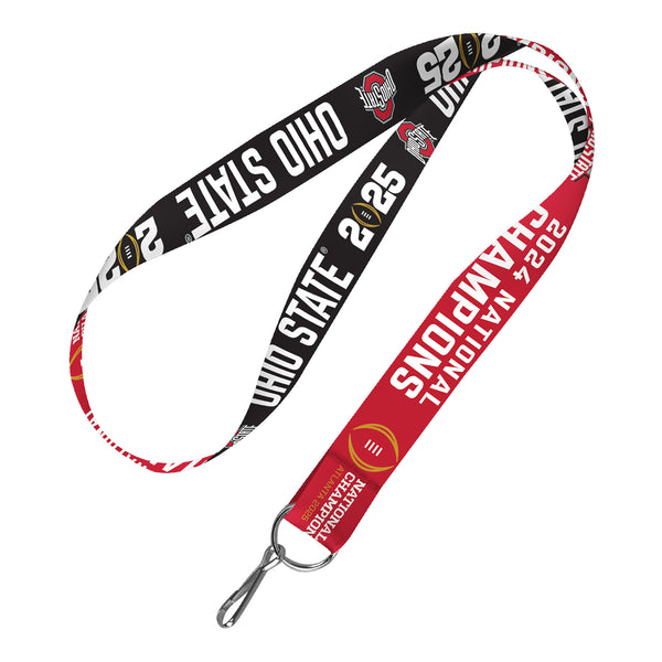 College Football Playoff 2025 National Champions Ohio State Lanyard - Front View