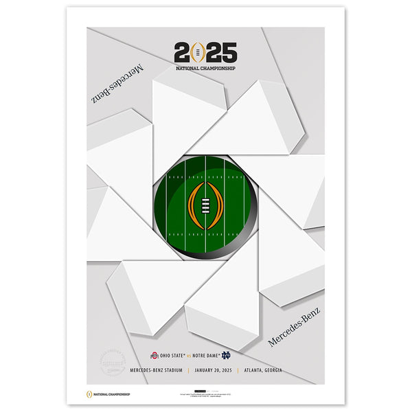 College Football Playoff Minimalist Mercedes-Benz Stadium Print 24