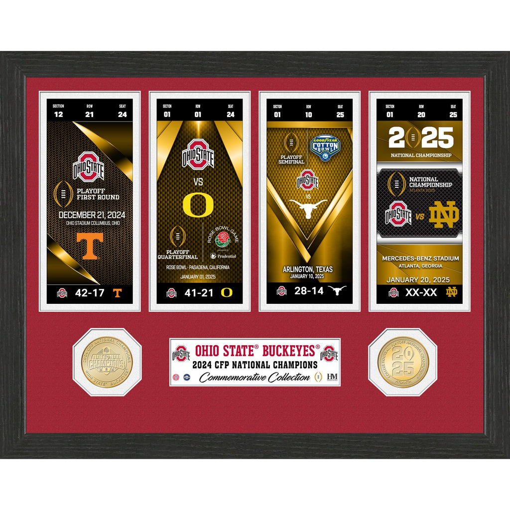 Ohio State Buckeyes Road to the 2025 CFP Championship Ticket Collectio