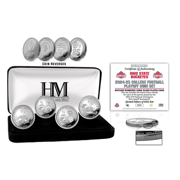 Ohio State Buckeyes 2025 CFP National Champions Silver Game Coin Set