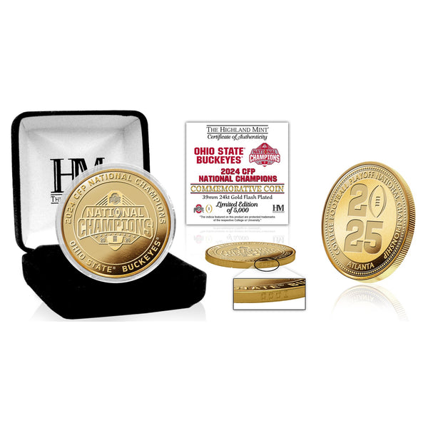 Ohio State Buckeyes 2025 CFP National Champions Gold Coin