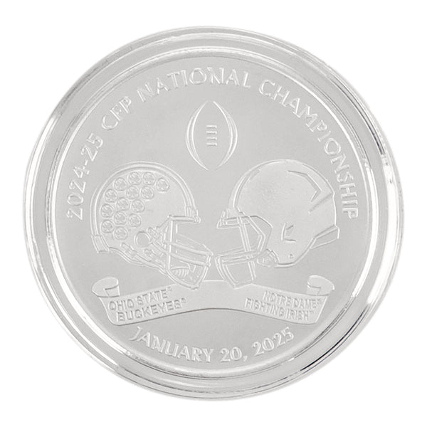 College Football Playoff 2025 National Championship Game Head to Head Coin - Front View