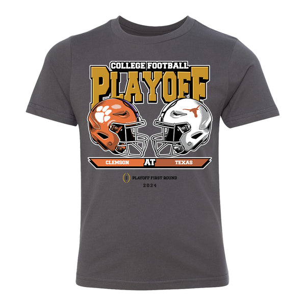 Youth College Football Playoff Clemson at Texas 2025 First Round Head-To-Head T-Shirt