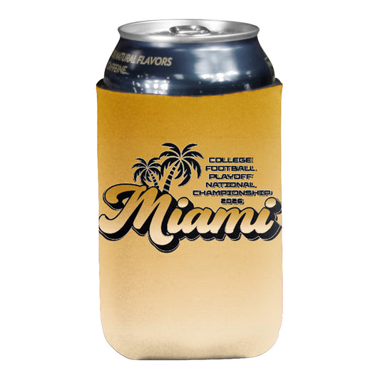 College Football Playoff Miami 2026 Logo Brands Coozie