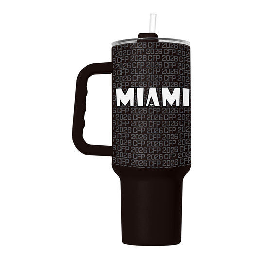 College Football Playoff Miami 2026 Logo Brands 40 Oz Tumbler