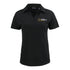 Ladies College Football Playoff National Championship Game 2026 Horizontal Stack Logo Coastline Epic Comfort Recycled Dolman Polo - Front View