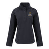 Ladies College Football Playoff National Championship Game 2026 Vertical Logo Hunts Point Eco Textured Fleece Recycled Womens Snap Jacket - Front View