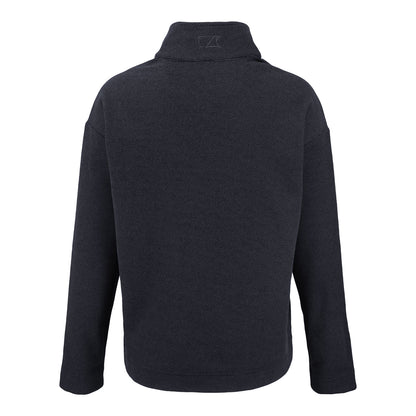 Ladies College Football Playoff National Championship Game 2026 Miami Logo Hunts Point Eco Textured Fleece Recycled Womens Snap Jacket - Back View