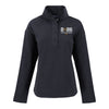 Ladies College Football Playoff National Championship Game 2026 Miami Logo Hunts Point Eco Textured Fleece Recycled Womens Snap Jacket - Front View