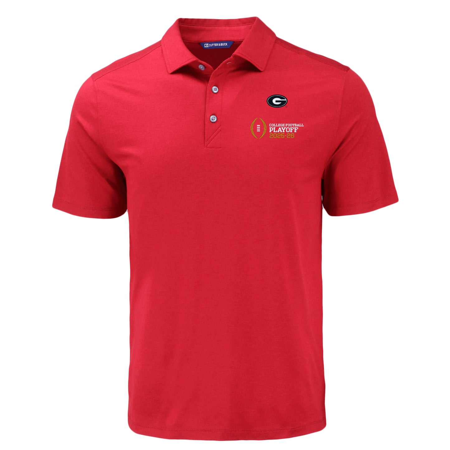 College Football Playoff 2026 Cutter & Buck Georgia Eco Stretch Polo