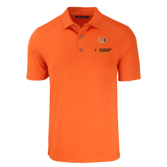 College Football Playoff 2026 Cutter & Buck Miami Eco Stretch Polo