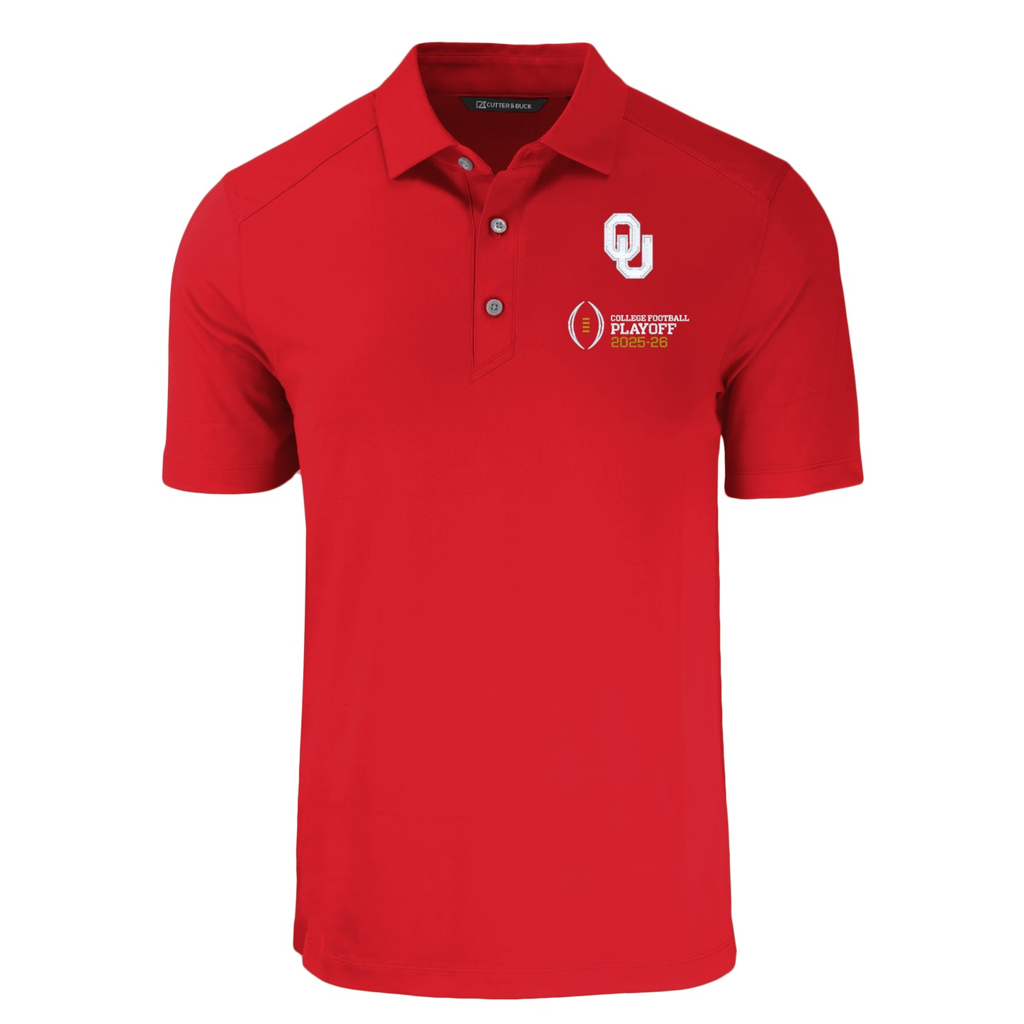 College Football Playoff 2026 Cutter & Buck Oklahoma Eco Stretch Polo