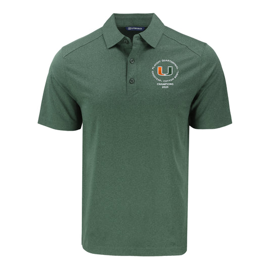 Miami Hurricanes Cotton Bowl Champions Forge Eco Stretch Recycled Mens Polo