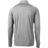 College Football Playoff National Championship Game 2026 Cutter & Buck Adapt Eco Knit Stretch Recycled 1/4 Zip Jacket In Grey - Back View