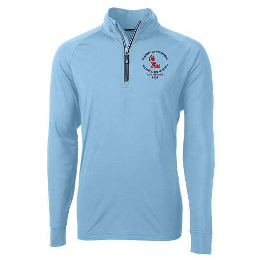 Ole Miss Sugar Bowl Champions Adapt Eco Knit Recycled Quarter-Zip Pullover