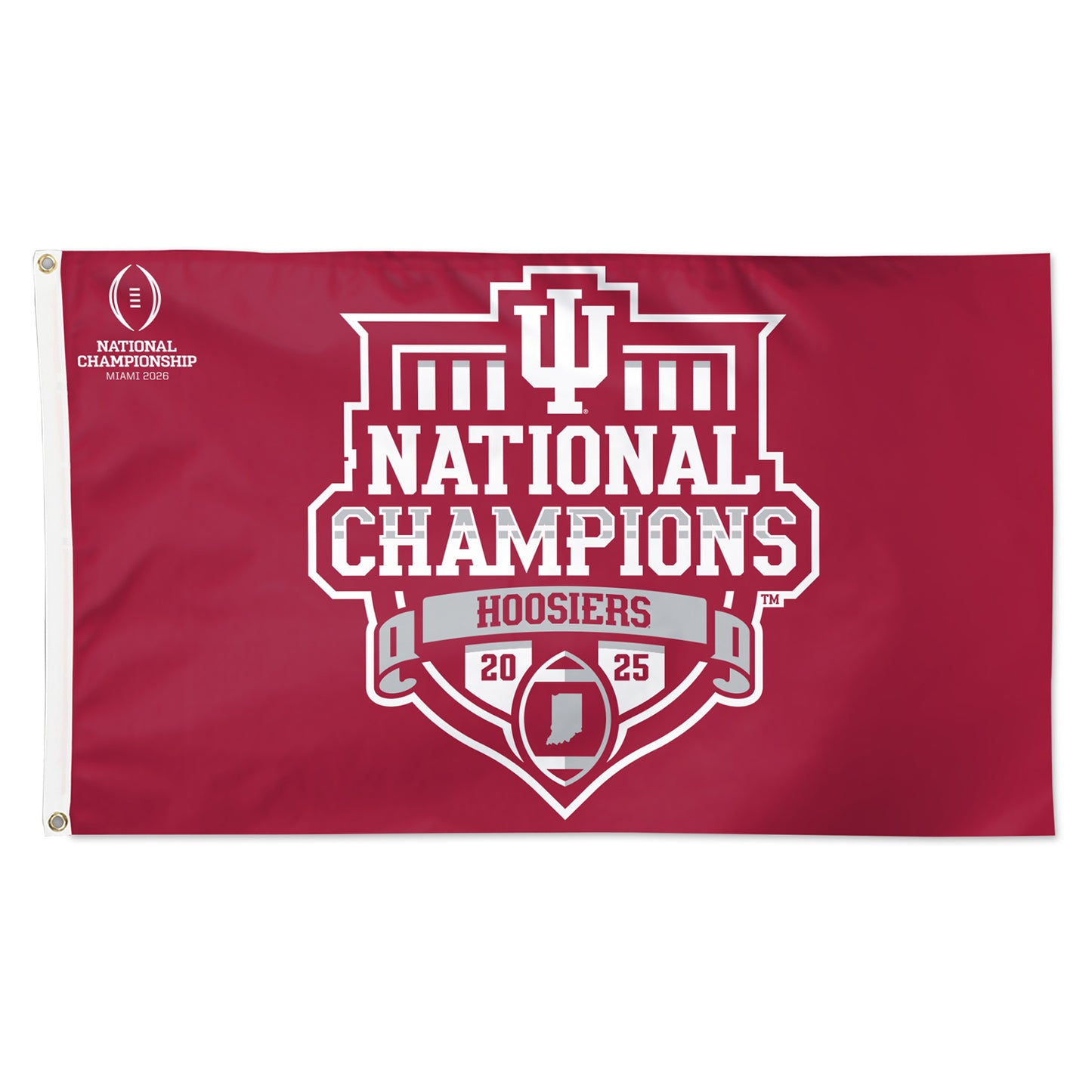 Indiana Hoosiers College Football Playoff National Champions 3x5 Flag
