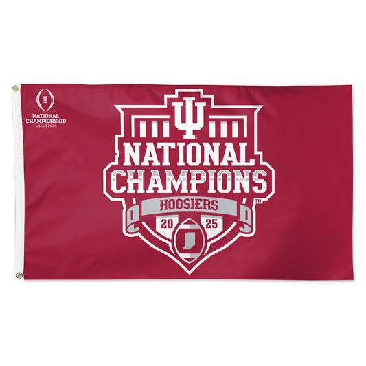 Indiana Hoosiers College Football Playoff National Champions 3x5 Flag