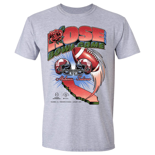 Rose Bowl Game 2026 Alabama vs Indiana Vintage Matchup T-shirt