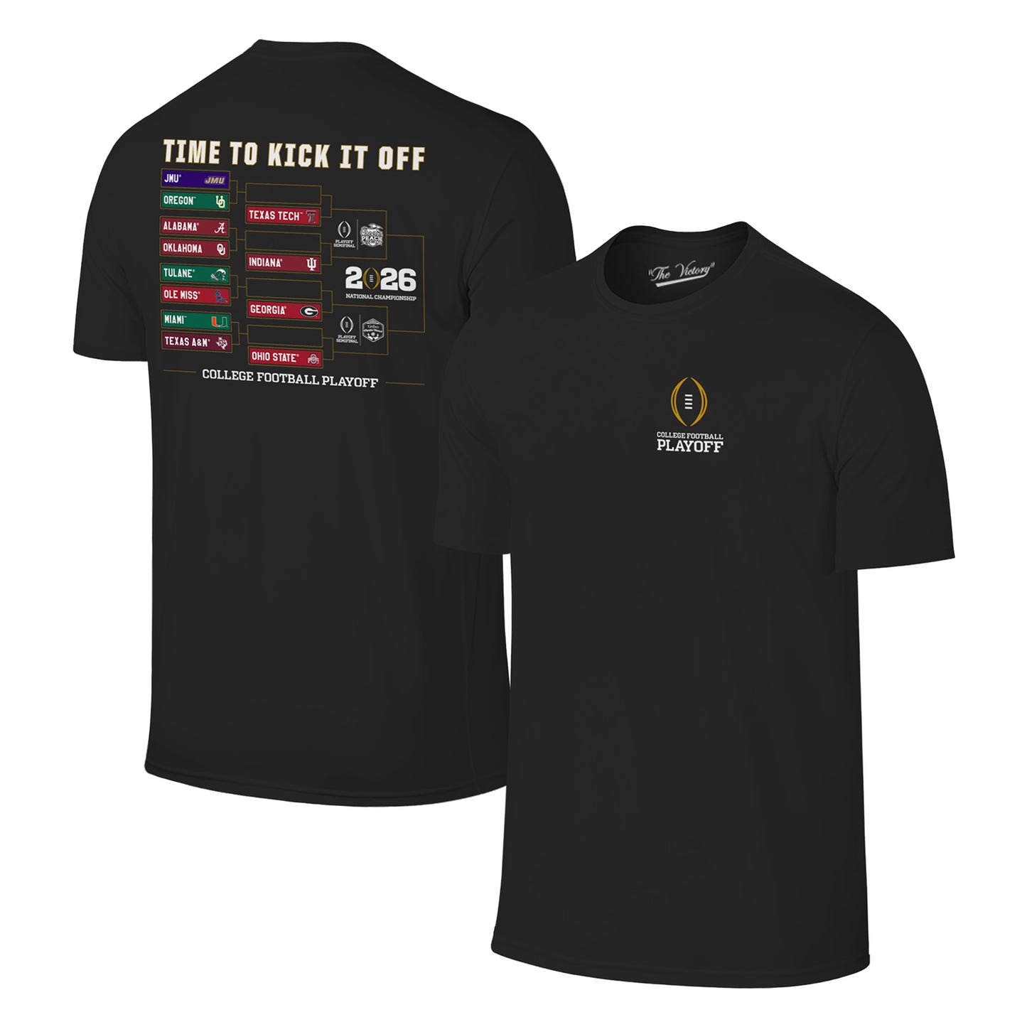 Retro Brand College Football Playoff 2025-26 Bracket Tee