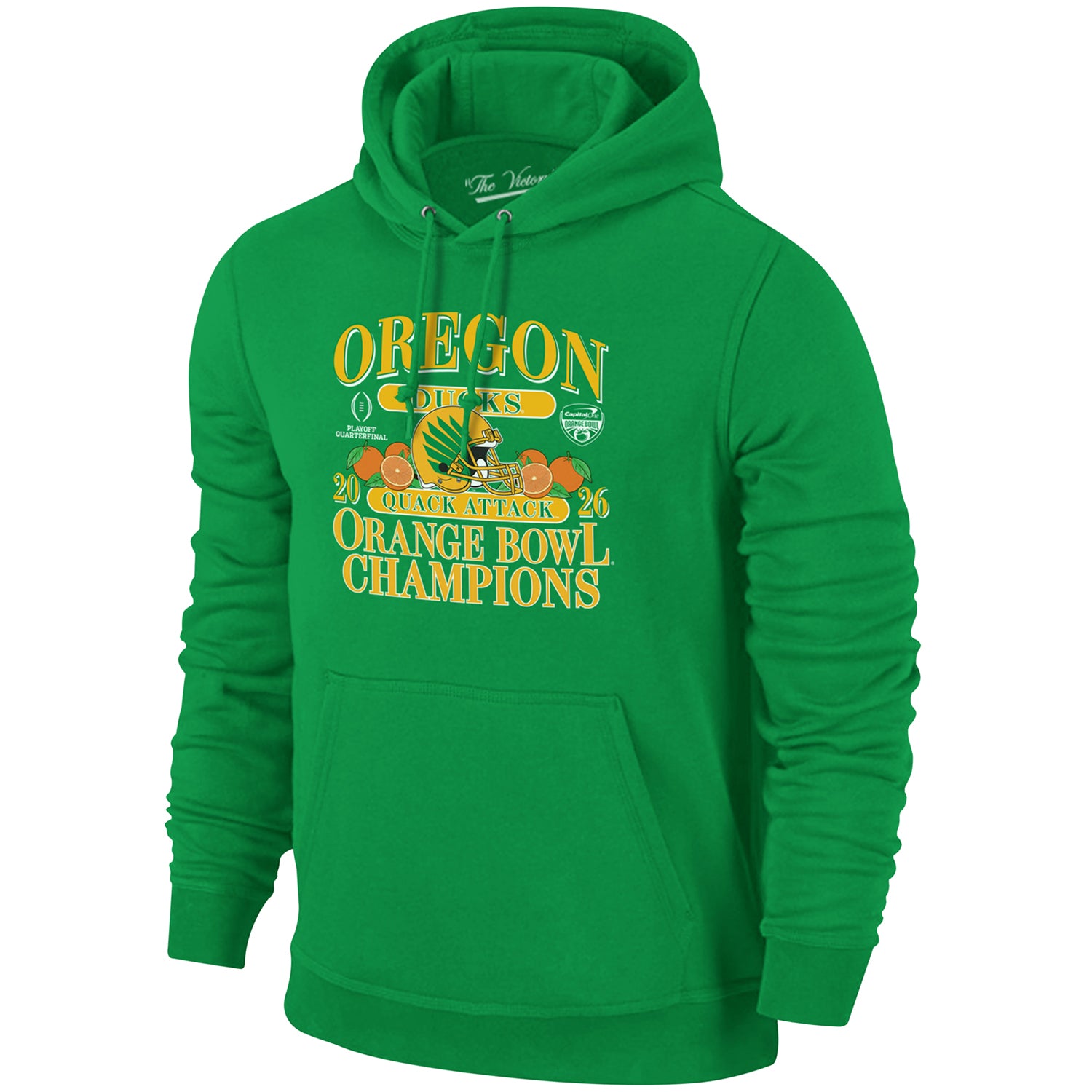 NCAA Oregon大学 フルジップジャケット　海外限定 Retro Brand Oregon Capital One Orange Bowl Champions Sweatshirt