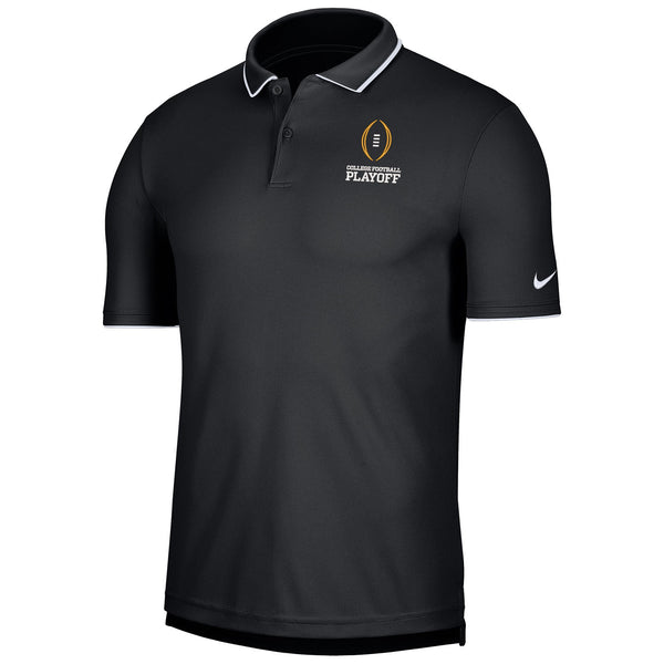 College Football Playoff Nike Collegiate Black Polo - Front View