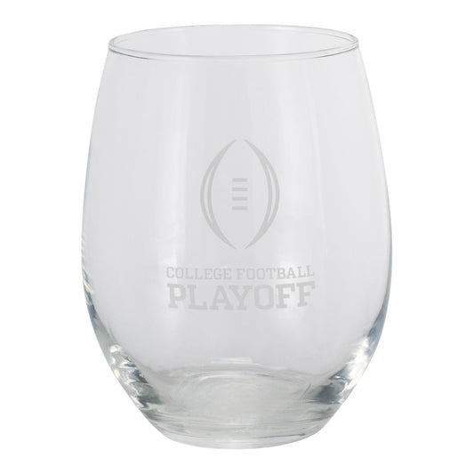 College Football Playoff Stemless Wine Glass