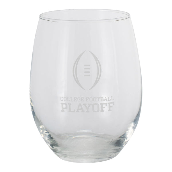 College Football Playoff Stemless Wine Glass