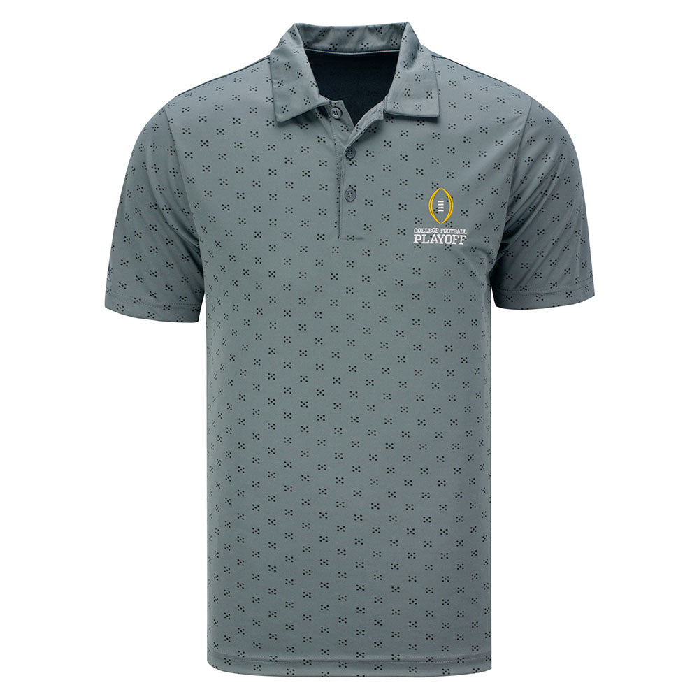 College Football Playoff Spark Polo in Gray - Front View